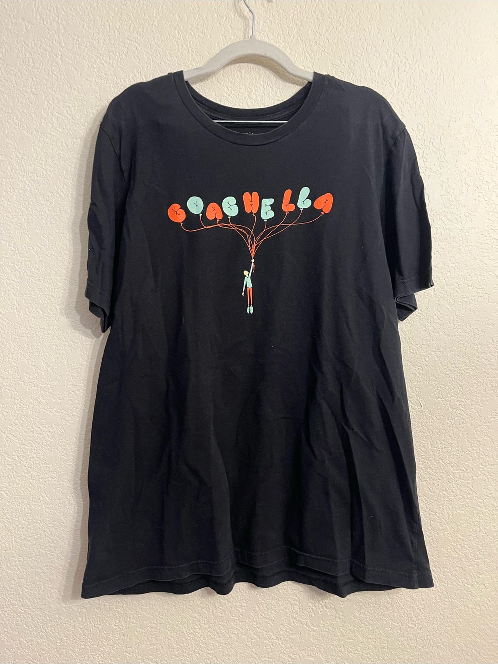 Black Coachella Graphic Short Sleeve Tee